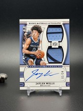 2024-25 National Treasures Rookie Materials Dual Auto Jaylen Wells #RMD-WEL /99