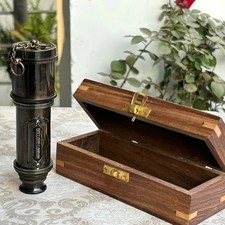 Brass Telescope, Engraved Spyglass, Pirate Telescope, Fathers Day Gift