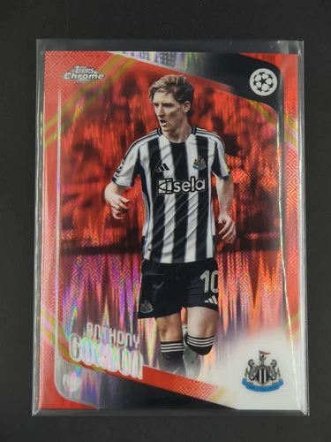 Anthony Gordon 2025-26 Topps Chrome UEFA Club Competition Red Hongbao [2hk