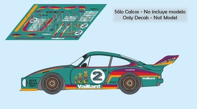 Décalcomanies IBB Porsche 935 Rodenstock Zolder 1976 - Échelle 1/24 - Neuf MINT