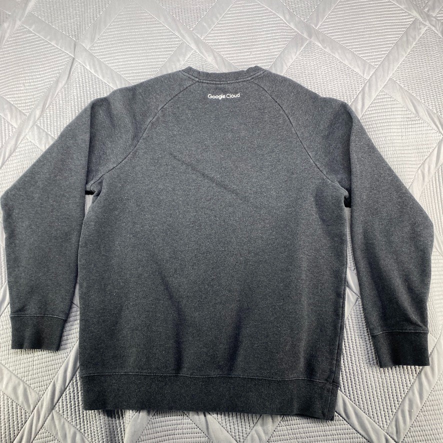 GOOGLE CLOUD Pullover Logo Gray Mens Medium M - image 11