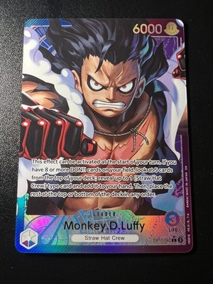 Monkey D. Luffy OP11-040 Leader Alternative Art NM Fist Of Divine Speed