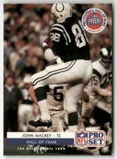 1992 PRO SET #SC3 JOHN MACKEY HOF INDUCTEES BALTIMORE COLTS