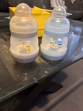 2x Mam Bottles 130 Ml With Teats