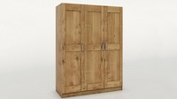 Kleiderschrank Toni 3 Wildeiche Teilmassiv Schlafzimmerschrank 152 Cm Breit