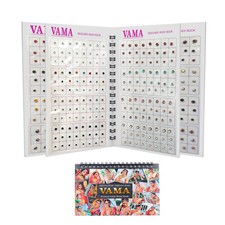 VAMA Fashions 480 Multicolor Round Crystal Bindi Stickers for Women Girls