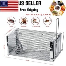 New Cage Trap Live Humane for Squirrel Chipmunk Rat Mice Rodent Animal Catcher 