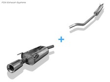  Komplettanlage ab Kat Opel Tigra A 1x90mm rund mit Abs.