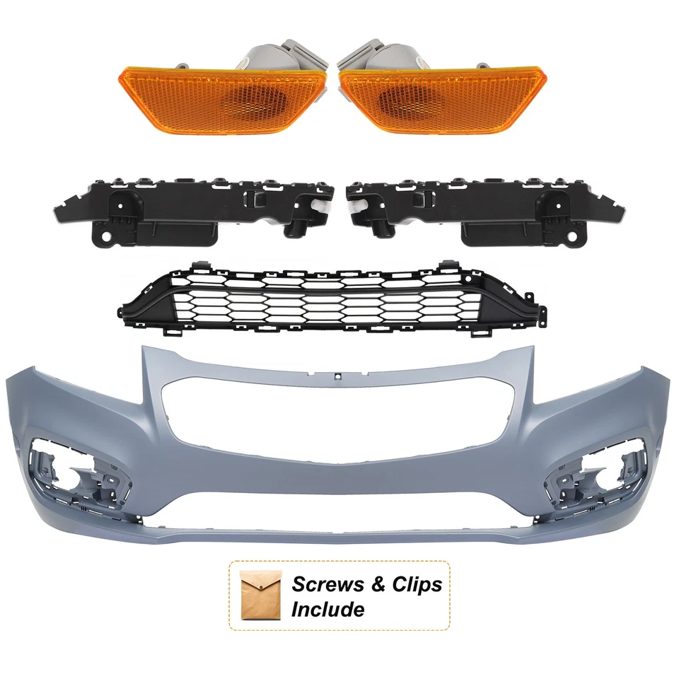 For 2015 Chevy Cruze 2016 Limited Bumper Cover & Grille w/ Side Marker Light DRL Foto 4 de 4