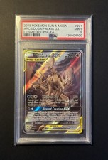 2019 Pokemon Sun Moon Cosmic Eclipse #221 Arceus Dialga Palkia GX Full Art PSA 9
