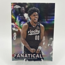 2025-26 Topps Chrome Fanatical Scoot Henderson Trail Blazers FAN-9 Insert 🔥