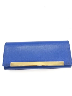 Saint Laurent Paris Damen Clutch, Abendtasche, Handtasche SCH434 Echtleder Blau - Bild 1 von 4