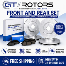 [Front + Rear Set] Brake Disc Rotors Ceramic ...