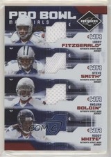 2009 Donruss Limited Pro Bowl Materials Quads Larry Fitzgerald Steve Smith uk2