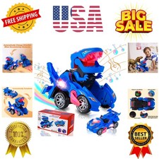 Transforming Dinosaur Toys for Kids, Auto Transformer Car Toy for Toddler Boy...