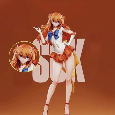 29cm 11.4 inch Anime EVA Asuka Figures Pvc Statue Desktop Ornamen Collection Sta