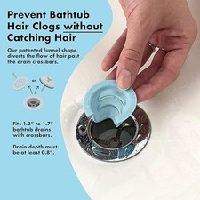 Anti-Clog Bathtub Drain Hair Catcher - Durable Silicone Design for Easy Cleaning