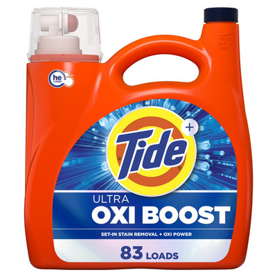 Tide Ultra Oxi Boost Liquid Laundry Detergent, Advanced Stain Remover