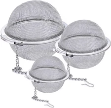 Stainless Steel Mesh Tea Ball, Extra Fine stainless steel natural color 
