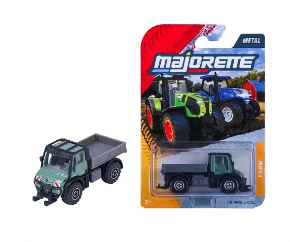 Majorette 8503000000Q02 - Farm Premium Unimog U530, GrüN/Grau - Neu-image