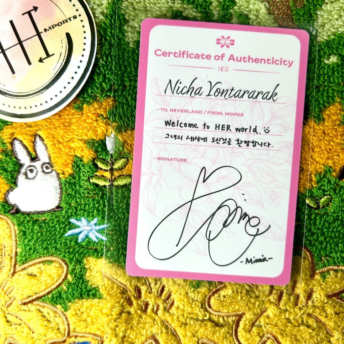 G)I-dle Minnie Official Photocard 1st Mini Album Her Kpop Korea G
