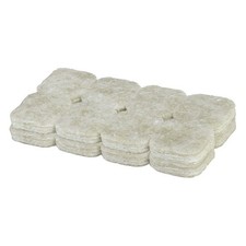 16-Count 1-Inch Beige Heavy Duty Self-Adhesive Felt Furniture Pads Round