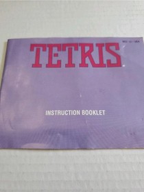 Vintage Tetris Nintendo NES Game Cartridge Japan w/ Manual Classic Puzzle Video