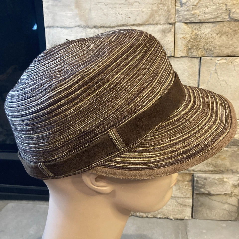 Cha Cha’s House Of Ill Repute Cloche 帽子棕色草帽带均码 — 第 3/4 张图片