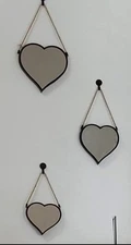 Mainstays 3-Piece Rope Heart Mirrors Set