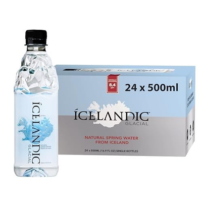 #ad Icelandic Glacial Natural Spring Alkaline Water 16.9 Fl Oz Pack of 24. $37.99