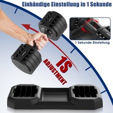 VERSTELLBARE HANTELN, 10 Kg (2 X 5 Kg), Wasserdicht Und