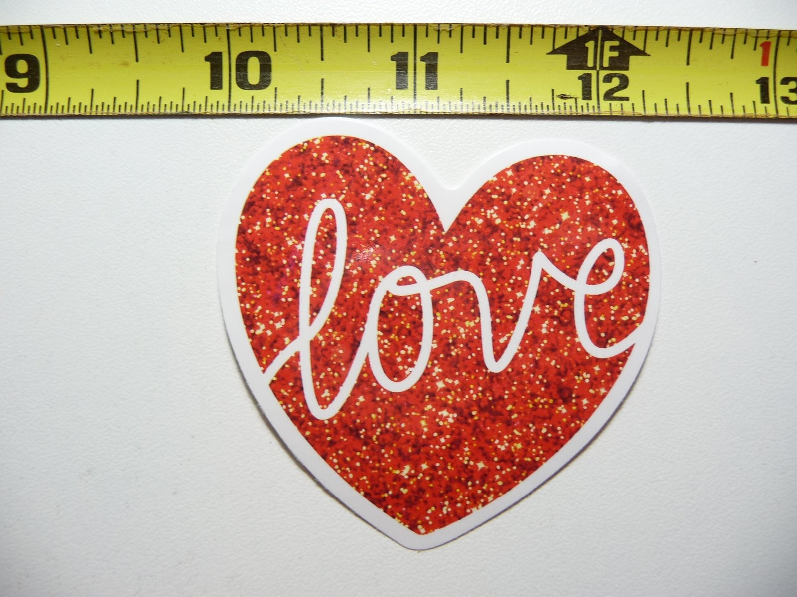 Sparkle Heart Sticker Decal for Family Mom Dad Kids