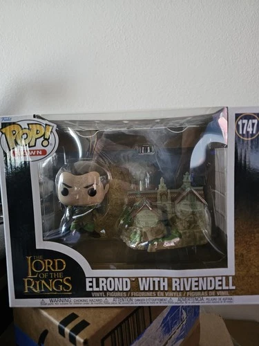 FUNKO POP! Town: Lord of the Rings - Elrond With Rivendell [New Toy] Vinyl Fig