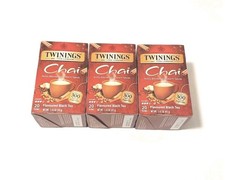 Twinings Chai Flavored Black Tea 3 Boxes Expiration 09/08/26