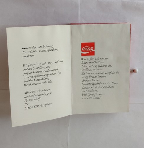 Musical greeting from Coca Cola. Melody Happy Birthday. Birthday present - Zdjęcie 7 z 7