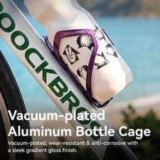ROCKBROS Bicycle Water Bottle Cage Aluminum Bike Bottle Holder Vacuum-plated