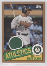 2020 Topps 1985 Baseball Relics Series 2 Gold 44/50 Matt Olson #85TR-MO ti8