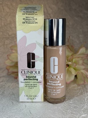 Clinique Beyond Perfecting Foundation + Concealer 02 CN 10 Alabaster FS NIB Free