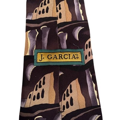 Jerry Garcia Virtual Reality Collection Fourteen Silk Tie Abstract Art USA