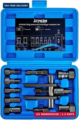 10pc Motorcycle Wheel Bearing Puller Set 8-25mm Blind Hole Bearing Puller tool