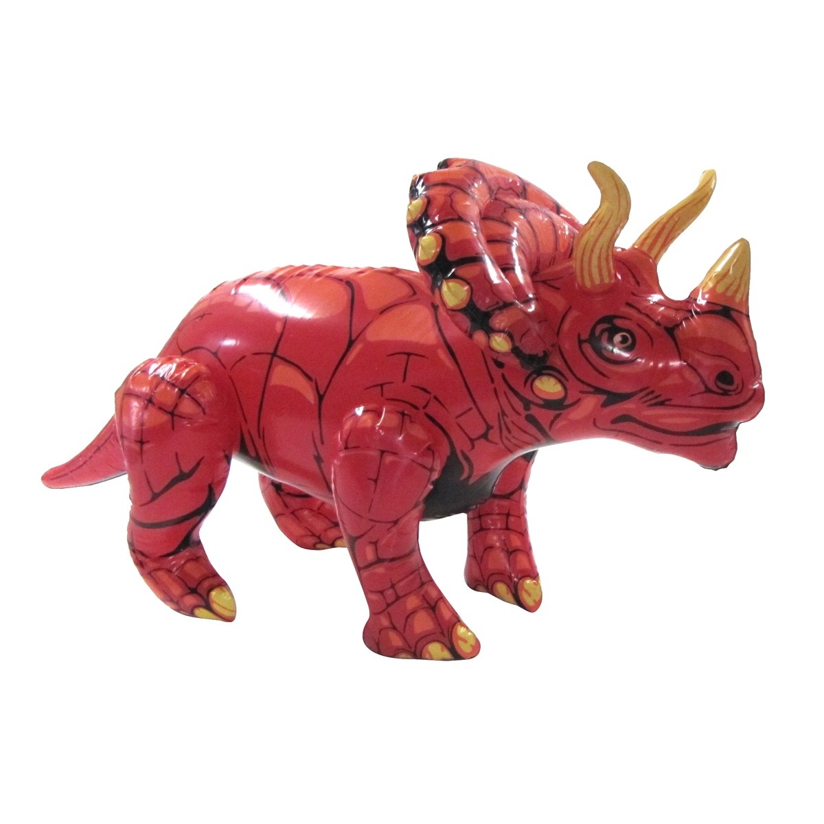28" Inflatable Triceratops Swim Pool Dinosaur Water Float Blow Party Toy Floatie