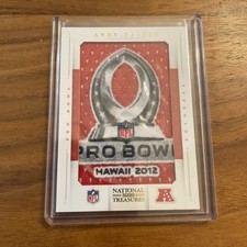 2012 National Treasures Pro Bowl Logo Colossal Andy Dalton #1/1
