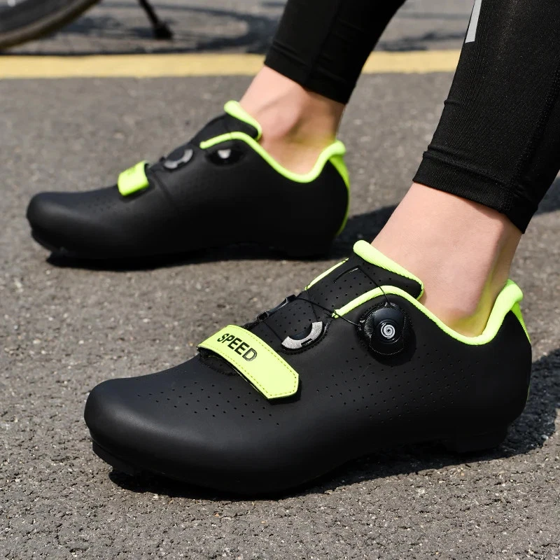 Zapatos de Ciclismo Para Hombre SPD Carretera Autobloqueante Deportes Bicicleta Tenis MTB Todoterreno Foto 3 de 4