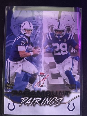 Topps Paramount Pairings PP-7 Daniel Jones & Jonathan Taylor NFL