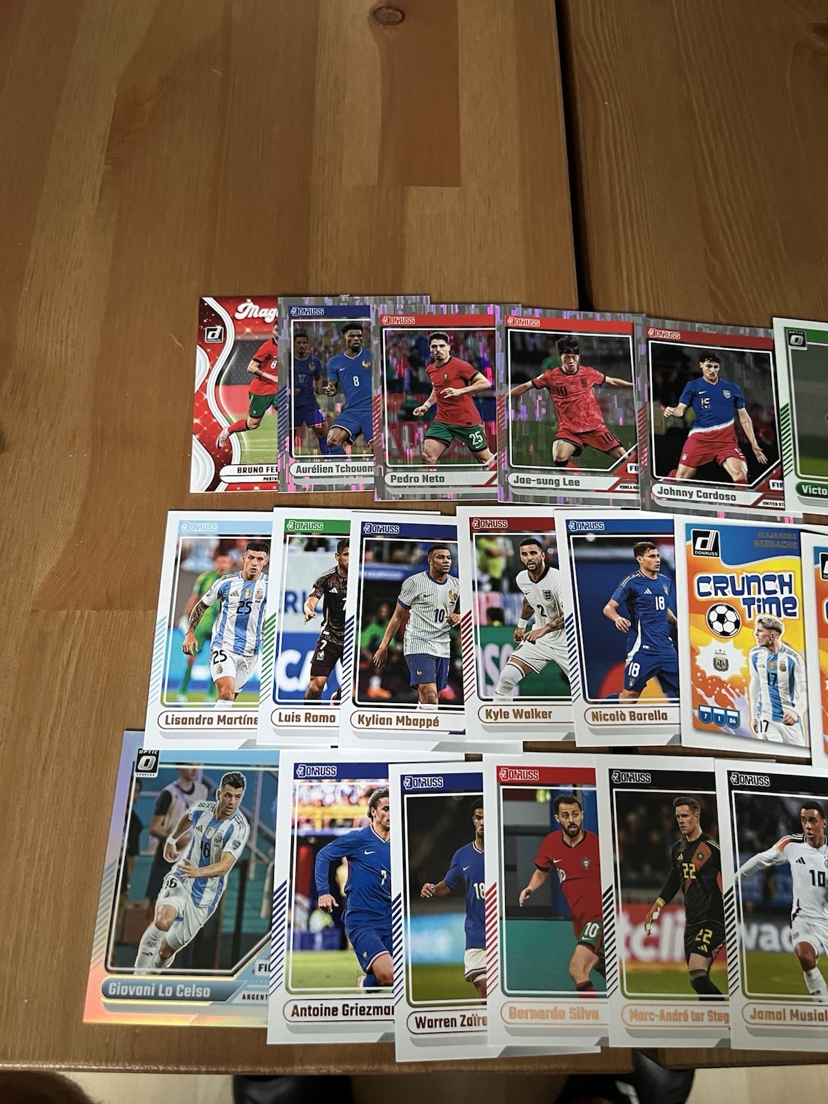 Donruss Donruss 2024 Calcio lotto carte inserto Crunch Time Bruno Fernandes