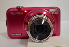 FUJIFILM Finepix JX400 16MP 5x Optical Zoom Red Tested Working From Japan