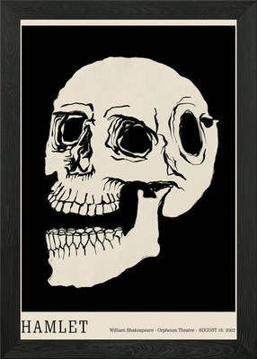 Hamlet William Shakespeare Gerahmtes Wandbild Poster Leinwanddruck Bild