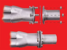 Hedman Hedders 21105 Hedder Reducer Style Tube Size 2 5 In Collector 2 5 In