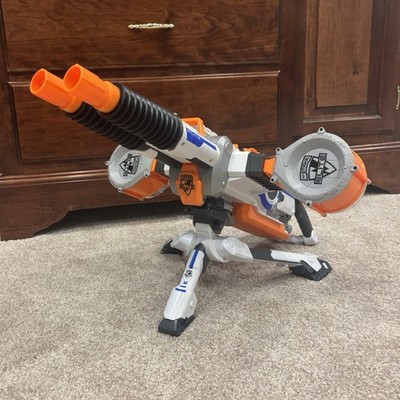 NERF N-Strike Elite Dual Barrel Dart Blaster Turret w/ Tripod, 2 Drum Mags