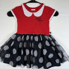 Disney Junior Minnie Mouse Dress Costume Outfit Girls 3T - Disney Parks Trip